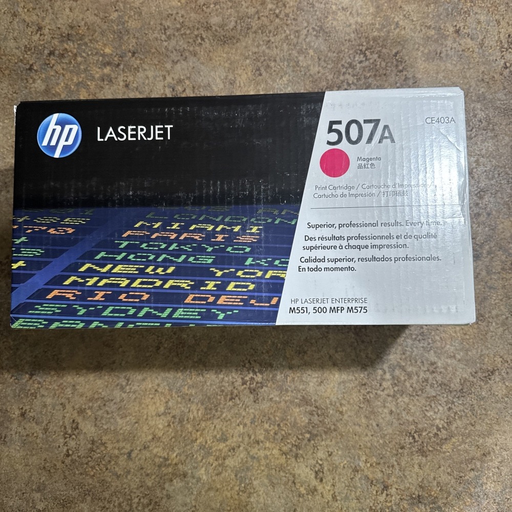 Genuine HP 507A CE403A MAGENTA Toner for LJ M551 M575 Series Sealed NEW